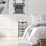 thumbnail of Rebecca Mobili Comodino Mobile Bagno 2 Cassetti Moderno Legno Bianco 61x30x24