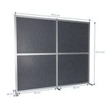 thumbnail of Pared divisoria acústica / pared móvil FLEXMIUT MODUL 167x192 PET gris hjh OFFICE