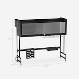 thumbnail of Scolapiatti da appoggio sopra lavello cucina nero salvaspazio Sover-DPP3097NE