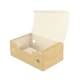 thumbnail of MONOUSO - Scatola di Carta per Fritti Kraft Piccola 11,5x7,2x4,3cm (25 Pezzi)