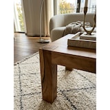 thumbnail of Rustikaler Couchtisch `Nako`: Sheeshamholz, quadratisch, handgefertigt, pflegeleicht. Braun, 60x60x40 cm | Kadima Design