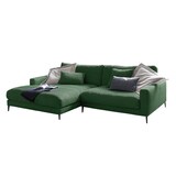 thumbnail of KAWOLA Ecksofa CARA Sofa Recamiere links Cord smaragd