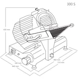 thumbnail of Cortadora de fiambres profesional cuchilla de 300 Ø