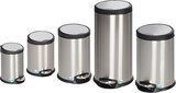 thumbnail of PROREGAL Robuster Tretabfallsammler mit Fußpedal | Gedämpftes Schließen | 12 Liter, HxBxT 40x27x33cm | Edelstahl | Silber | Mülleimer Abfalleimer