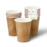 thumbnail of greenbox - Pappbecher 300 ml / 12 oz, Ø 90 mm, braun, innen weiß, 50 St.