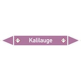 thumbnail of Rohrleitungskennzeichen Kalilauge - 100x15 mm Folie selbstklebend