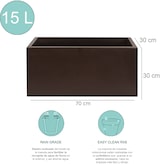 thumbnail of WellHome - Pflanzgefäß aus Polyethylen 70x30x30cm Top Garden RODRI in Bronze