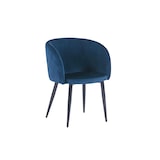 thumbnail of Mobiliara Fauteuil Carole velours bleu  - Livré monté