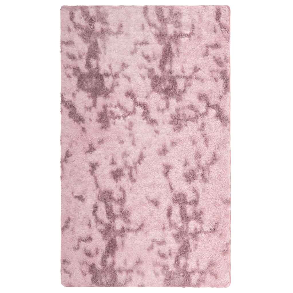vidaXL Teppich Shaggy Hochflor NAVARRA Altrosa 60x100 cm Polyester