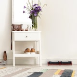 thumbnail of Relaxdays Schuhabstreifer, rutschfester Boden, kräftige PP-Borsten, außen & innen, Holz, Schuhabtreter, braun/schwarz