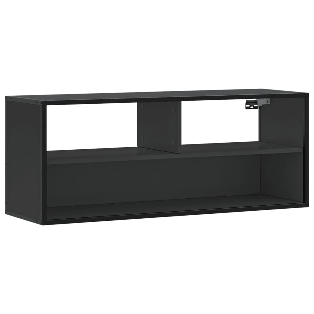 vidaXL TV-Schrank Schwarz 100x31x39,5 cm Holzwerkstoff und Metall