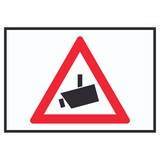 thumbnail of Achtung Videoüberwachung Kameraüberwachung Symbol Schild A4 Rückseite selbstklebend