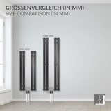 thumbnail of ML-Design Badheizkörper Flach 1200x450 mm Anthrazit | Spiegel, Mittelanschluss, Vertikal, Paneelheizkörper inkl. Montage-Set