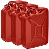 thumbnail of BW® Kraftstoffkanister Metall Benzinkanister 3x 20 Liter - Rot - RAL 3000 - TÜV-geprüft und UN-Zulassung - Made in Europe