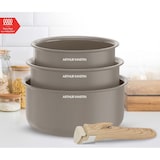 thumbnail of Set de 3 casseroles 16-18-20 cm poignée amovible Taupe  AM1122 usage non-intensif Arthur Martin