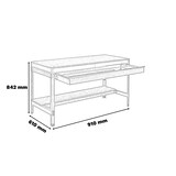 thumbnail of Banco da lavoro Simonwork BT0 BOX blu/legno 842x910x610 mm
