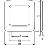 thumbnail of Busch-Jaeger Rahmen 1-fach 2511 JH-214 2CKA001725A1009