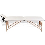 thumbnail of Helloshop26 - Weiße zweiteilige klappbare Massageliege mit cremefarbenem Holzrahmen 02_0001874
