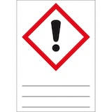 thumbnail of Aufkleber I Gefahrensymbol Ausrufezeichen GHS 07, Beschriften u.Lamin., Folie, 105x148mm