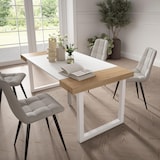 thumbnail of Consolle allungabile, Tavolo consolle allungabile, 180, Per 8 persone, Gambe in legno, Stile moderno, Rovere e bianco _ 253_7