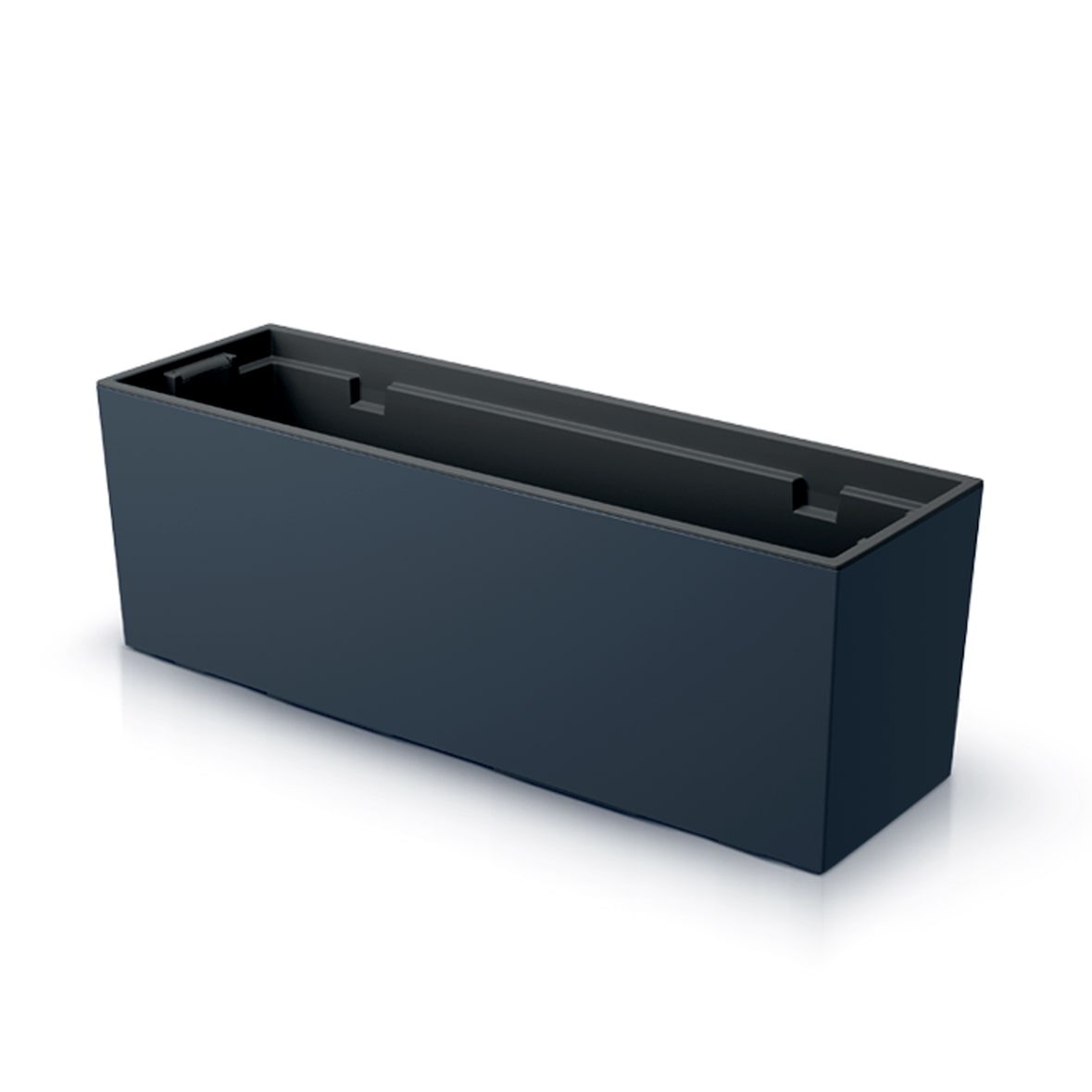 Prosperplast - Vaso da coleção URBI CASE antracita 77 x 23,5 x 24,6cm
