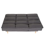 thumbnail of Schlafsofa HWC-M79, Gästebett Schlafcouch Couch Sofa, Schlaffunktion Liegefläche 180x110cm ~ Stoff/Textil dunkelgrau