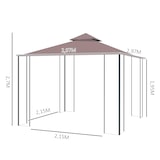 thumbnail of Outsunny - Pavillon - 2,97x2,97m