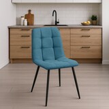 thumbnail of Esszimmerstuhl FIGAD - Stoff Blau 45x55x84 cm | Essstühle Esszimmerstühle Küchenstühle Wohnzimmerstühle