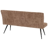 thumbnail of Sitzbank HWC-K16, Esszimmerbank Bank Polsterbank, Rückenlehne Stoff/Textil Chenille Metall 160cm ~ braun