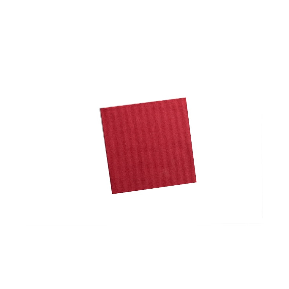 Doos met 600 Air Soft Servetten 40x40 Kleur Rood