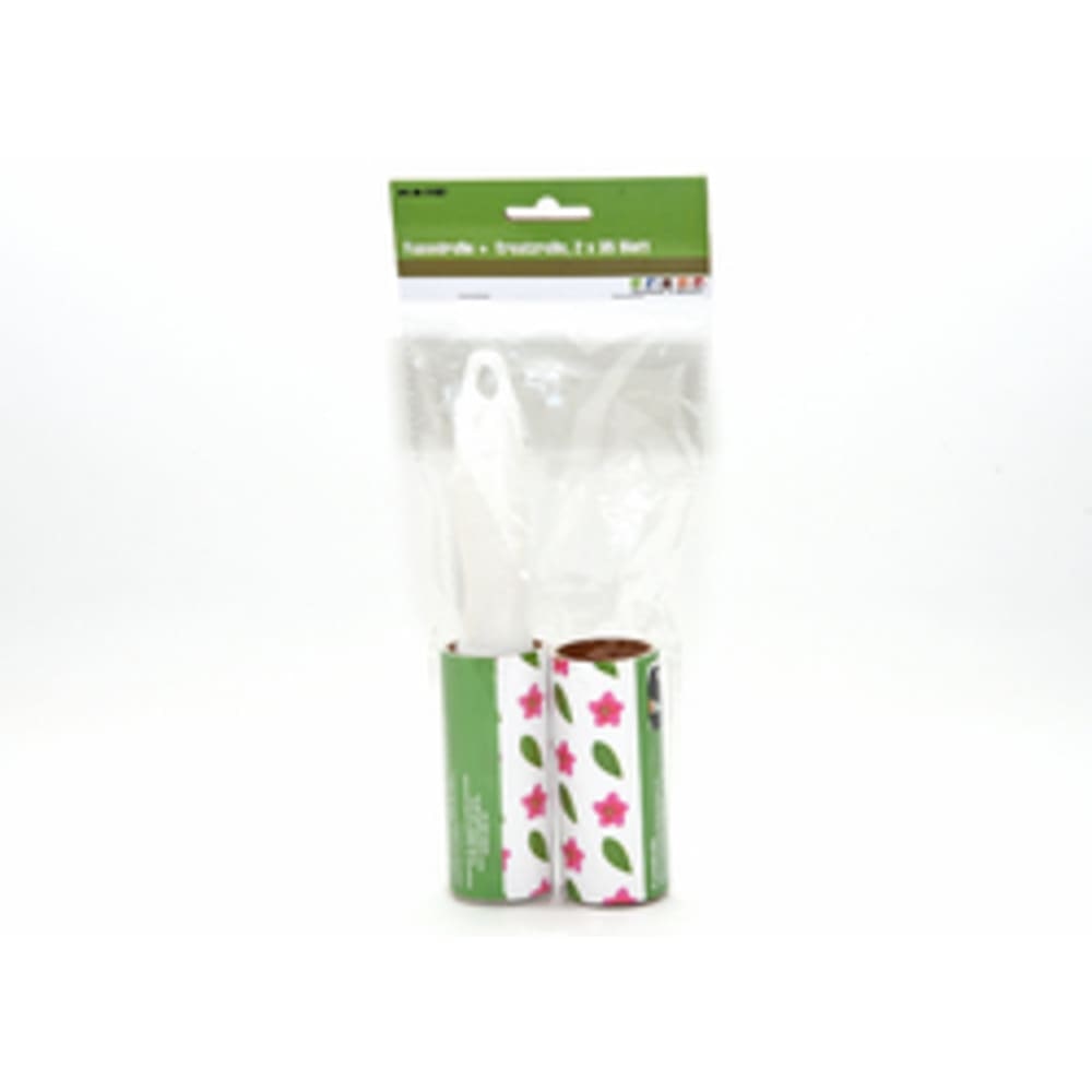 Fusselrolle Set mit 2 Kleiderrollen á 35 Blatt, je 5,4m Länge - Effizienter Flusenroller für Textilien, Möbel & Haustierhaare Neutral