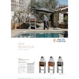 thumbnail of MF - Geprefabriceerde metselwerkbarbecue voor hout en houtskool Model New Iberia Plus XL (Grijsbeige - 69 x 47 x 190 cm) REF: M00366/1 - Buitengebruik