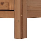 thumbnail of Armadietto da giardino con piano di lavoro HWC-L69, tavolo per piantine, legno di abete da esterno certificato FSC® 86x104x52cm ~ marrone