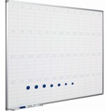 thumbnail of PROREGAL 53-Wochen-Planer magnetisches Whiteboard Slim, 6 Felder pro Woche, HxBxT 90x120cm, 8mm-Platte, inkl. Befestigungsmaterial & Stiftablage, Weiß