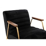 thumbnail of Fauteuil Hutch velours noir -   Tissu Amadeus 76.00x60.00 cm