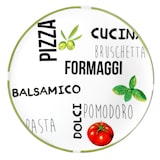 thumbnail of 4er Set Pizzateller Tomate Weiß mit Dekor Ø 31cm - 2x Grün & 2x Rot - 27020533