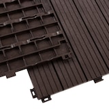 thumbnail of Klickfliesen Terrassenfliesen Claire - 30 x 30 cm - Für Innen und Außen geeignet - Witterungsbeständig // Braun