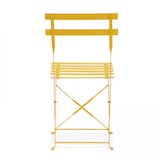 thumbnail of Lot de 2 chaises pliantes en acier jaune - Oviala