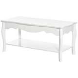 thumbnail of HOMCOM Tavolino da Salotto Arte Povera in Legno Bianco Lucido