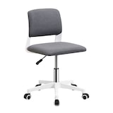 thumbnail of Ergonomischer Drehstuhl, gepolsterter Sessel, höhenverstellbar, für Schreibtisch, Zuhause oder Home Office – 47 x 72/84 cm, grau