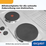 thumbnail of Exquisit Mini-Küche Pantry KK1085 weiss | Kühlschrank mit 76 l Nutzinhalt | Masse-Kochfeld | Edelstahl-Spüle | Spülschrank