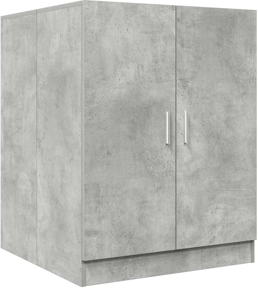 vidaXL Waschmaschinenschrank Betongrau 70,5x71,5x91,5 cm