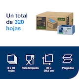 thumbnail of TORK | W8 Long Life Reinigingsdoekje Blauw, Multi-Purpose, 8x 40 Doekjes, 194450 - Doos 8 pakjes