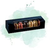thumbnail of Ecolomique - 50 Pcs - Boîte carton rectangulaire noir pour 7 macarons - 21,5 x 6,8 x 4,8 cm - ECO210MAC7F