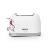 thumbnail of SCHNEIDER Tostadora 2 Ranuras 815W Vintage Colección Keith Haring, Blanco Mate Tech Art  SCTO2KTECW