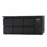 thumbnail of vaiotec Barkühltisch schwarz / 6 Schubladen - 425 l, 2005 x 520 mm