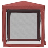 thumbnail of Tente de fête avec 4 parois latérales en maille Rouge 2x2m PEHD Modèle AbriBoréal 152