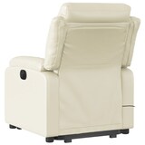 thumbnail of vidaXL Massagesessel mit Aufstehhilfe Creme Kunstleder