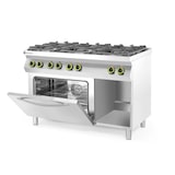 thumbnail of HENDI Gasfornuis Kitchen Line 6-pits met convectieoven GN 1/1, Kitchen Line, 230V/3000W, 28,5kW, 1200x722x(H)900mm