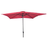 thumbnail of Alu Sonnenschirm 3x3 m UV30+ quadratisch Kurbelschirm Gartenschirm Balkon burgundrot : Burgundrot